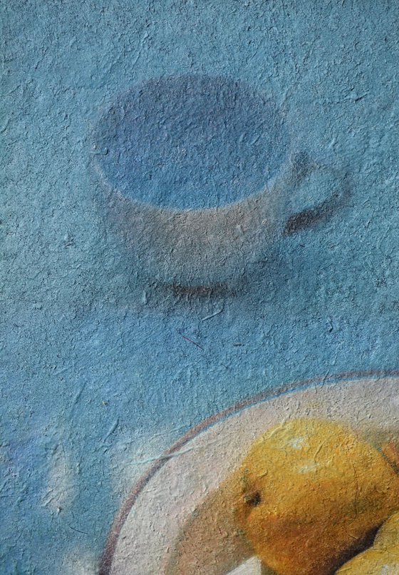 Ripe Pears and an Empty Cup