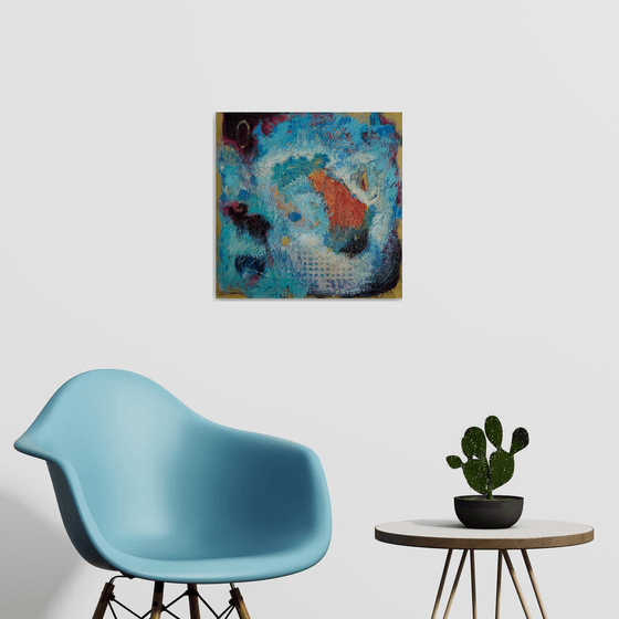 THE GOLDEN EGG | ORIGINAL ABSTRACT ACRYLIC PAINTING