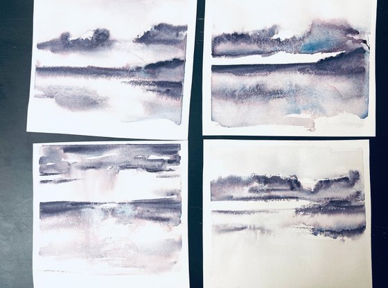 Abstract Seascape "Moonglow IV"
