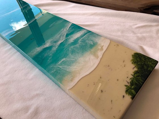 Tropical 3 - Resin on wood