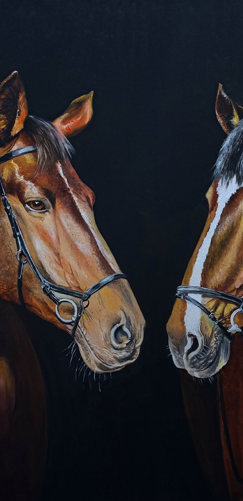 Thoroughbred horses by Anna Rita Angiolelli