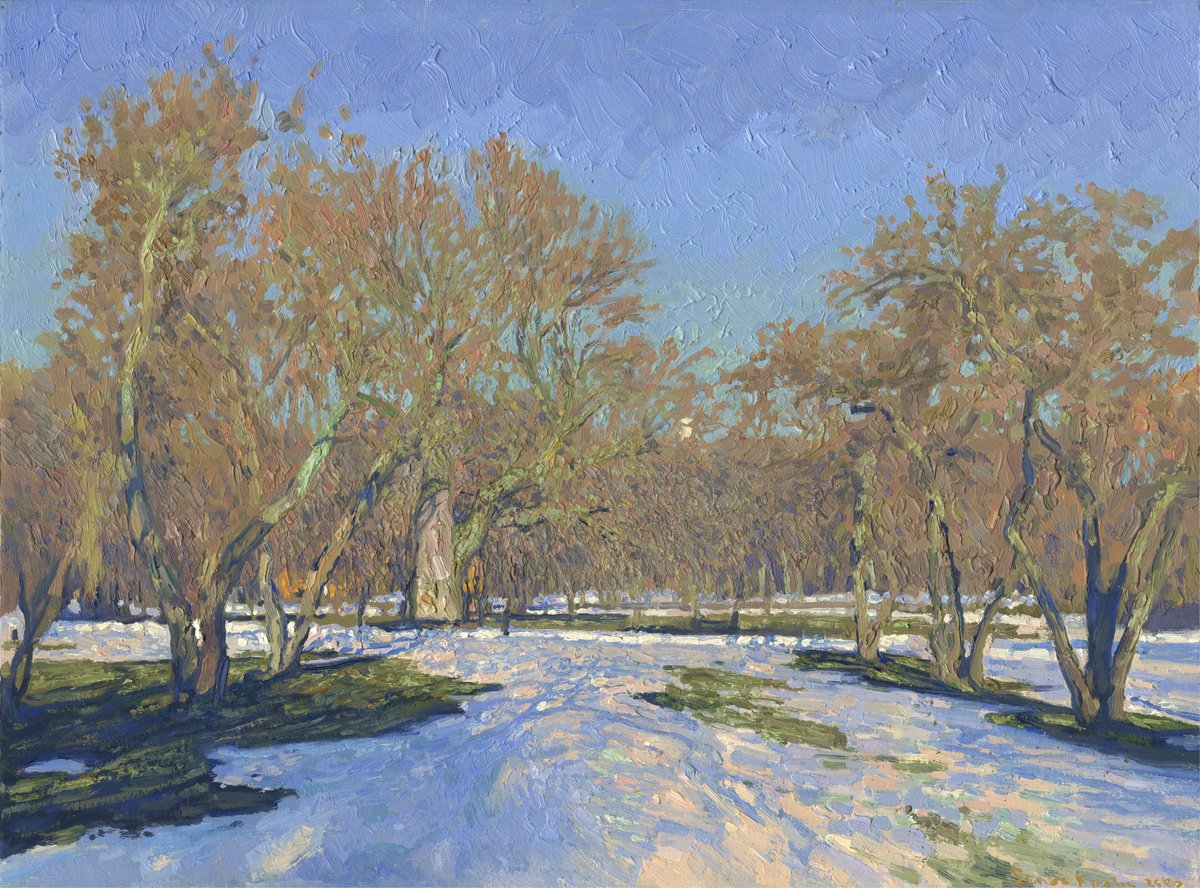 Last snow in Kolomenskoye by Simon Kozhin