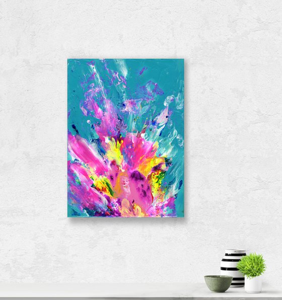 Soul's Bloom 10  - Abstract Floral Painting by Kathy Morton Stanion