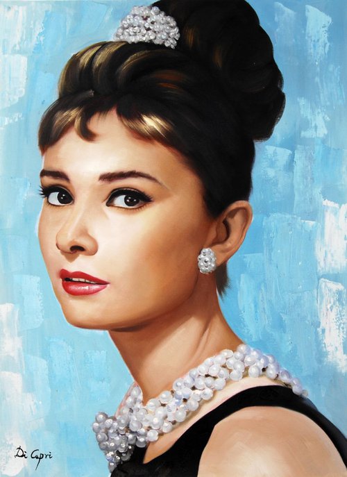 Audrey Hepburn Portrait “ Breakfast at Tiffany's” by Di Capri