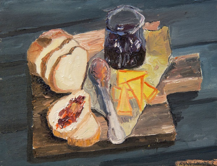 Oil Painting Breakfast 9x12 Oil On Canvas Artfinder