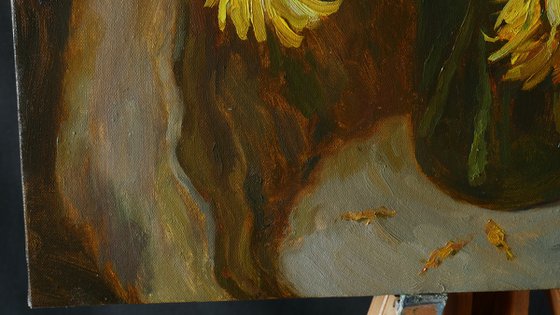 Sunflowers Near The Window