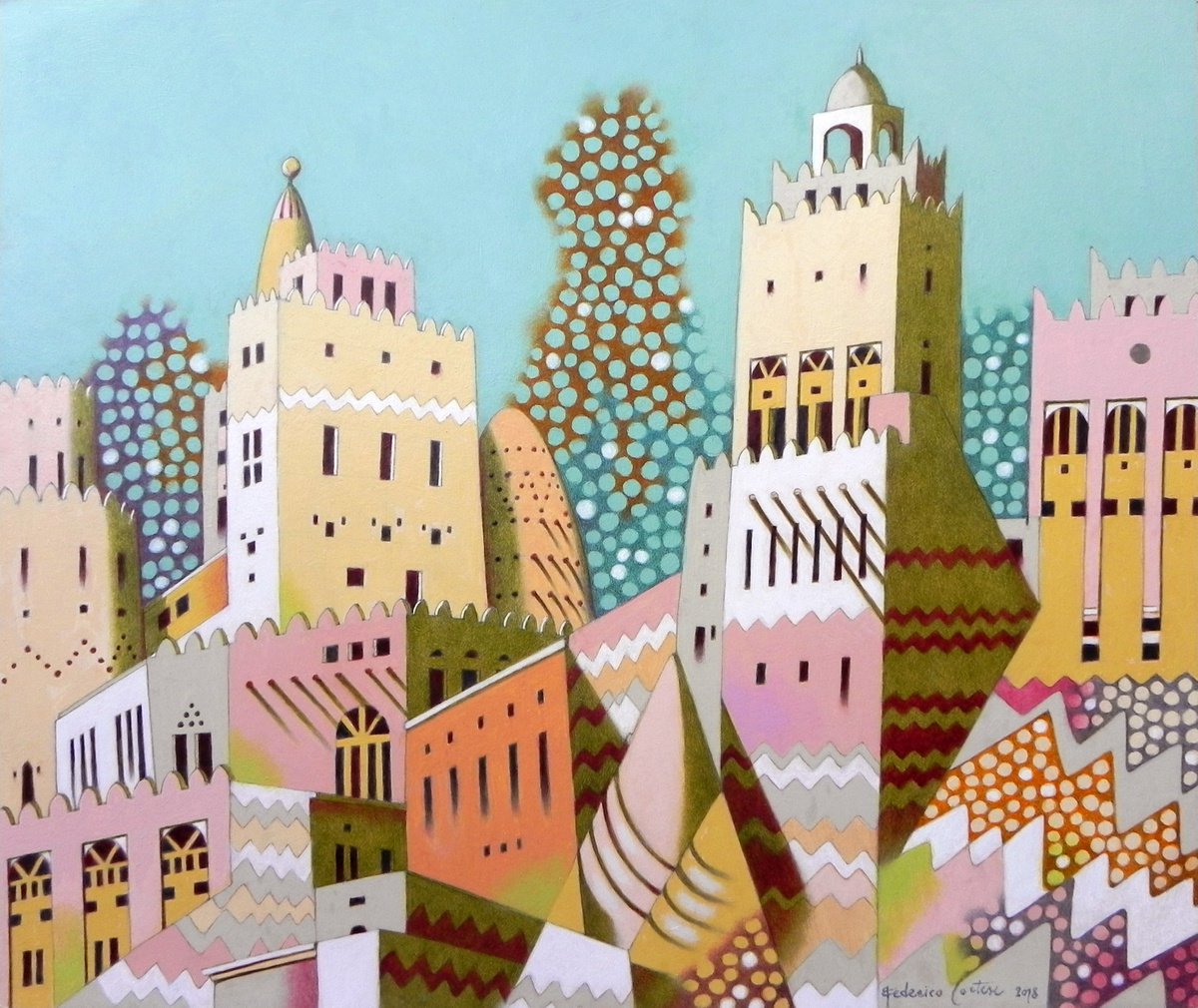 Qatar (2018) Oil painting by Federico Cortese Artfinder