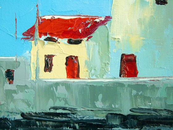 A Quiet Harbor by the Lighthouse