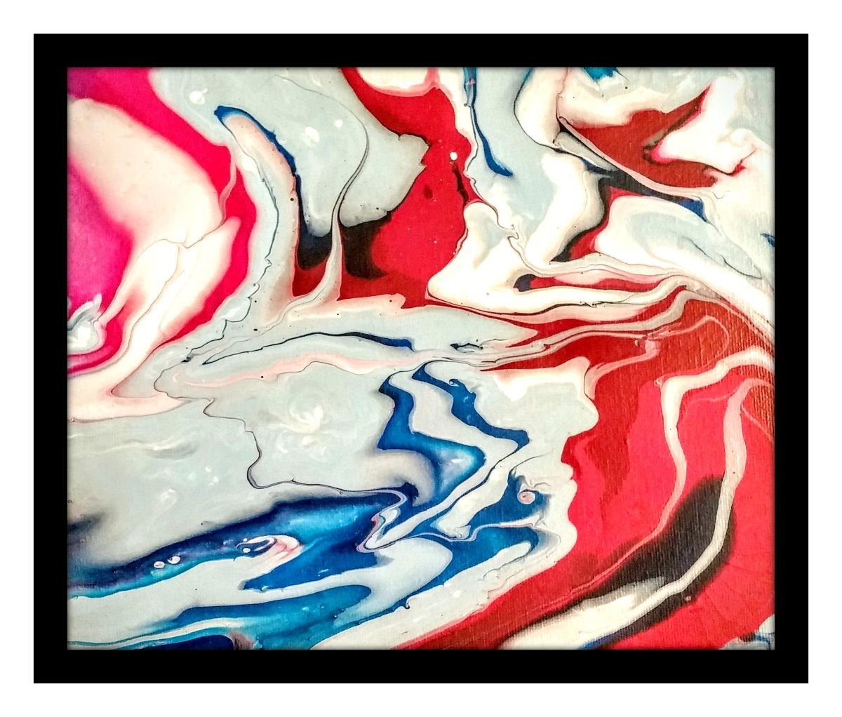 Currents // Fluid Abstract // 8x10 Canvas by Jessica Sanders