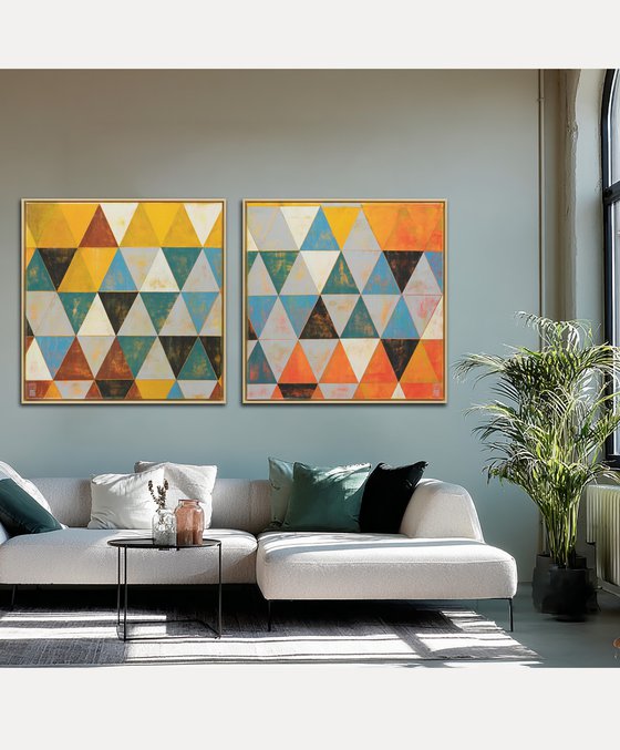 Triangle Traffic in Yellow