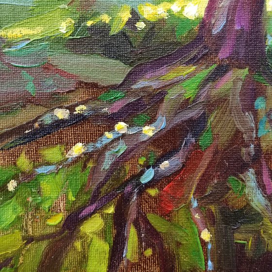 Old tree — original oil painting