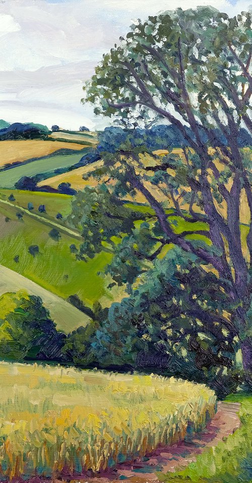 Oat Field, Thixendale by Jeff Parker