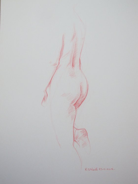 Standing female nude