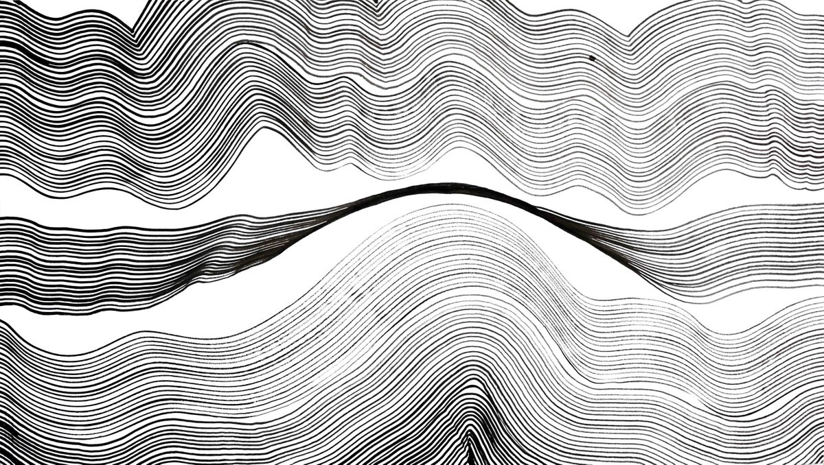 Abstract Ink Drawing , Composition No. 306 By Sumit Mehndiratta, 52 X 29, Artwork For Sale On Artfinder