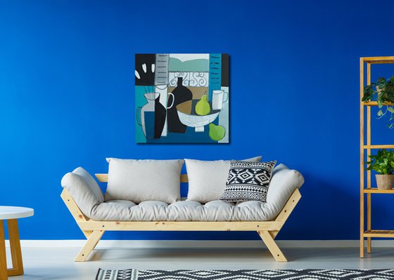 Still Life & 2 Pears III