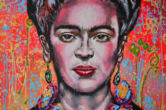 Frida Kahlo- Pop art portrait