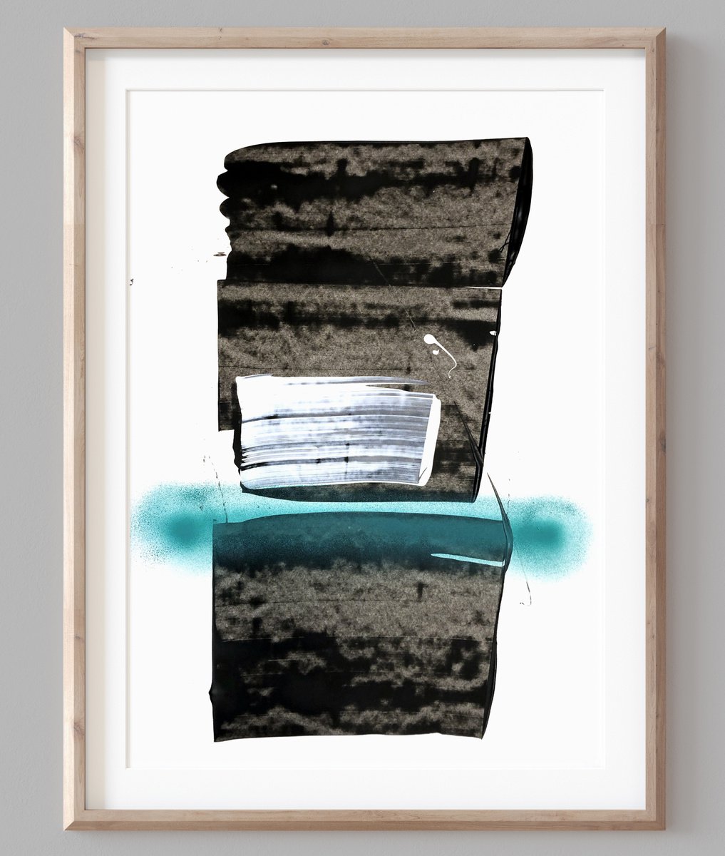 Abstract Acrylic Painting By Evgenia Makarova, 17 X 23, Abstract Breathing 4, Original Artwork