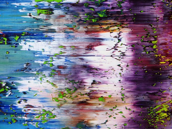 50x40 cm  Purple Blue Abstract Painting Original Oil Painting Canvas Art