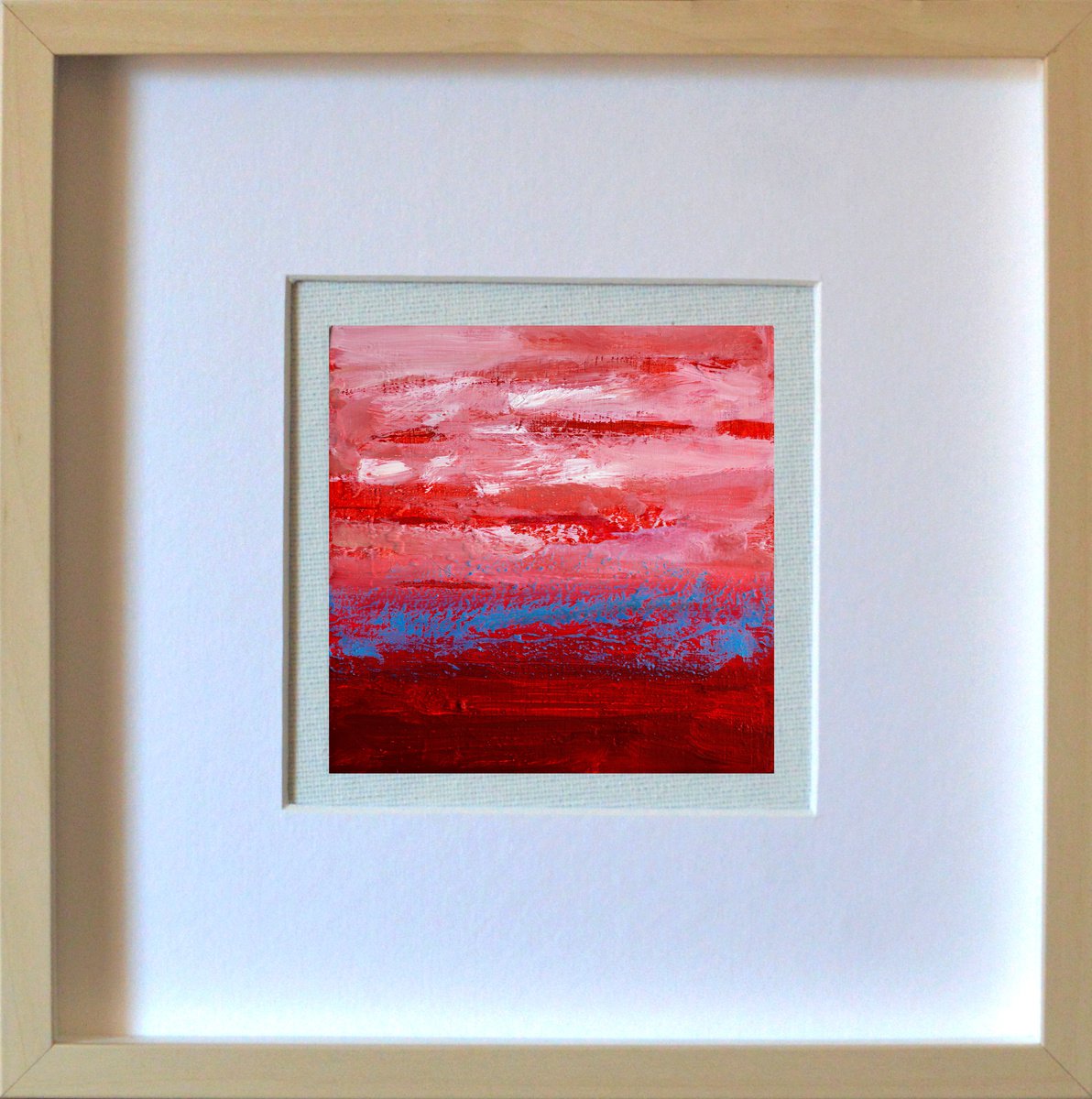 Organic Abstract Oil Painting By Cristian Valentich, 9 X 9, Variations 1, Original Artwork