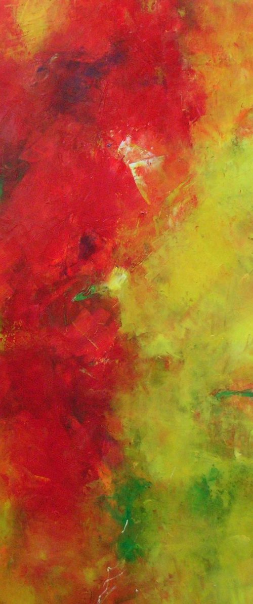 All Summer Long - Large, contemporary oil painting by Angela  Dierks