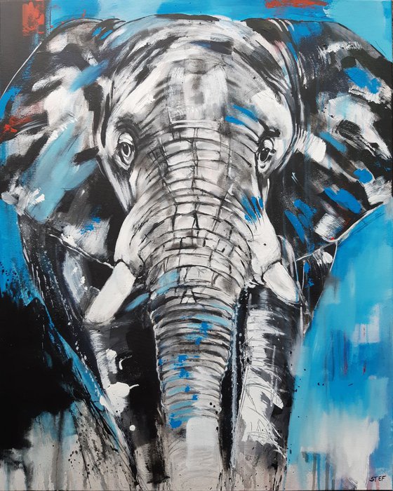 ELEPHANT #9 - Work Series 'One of the big five'