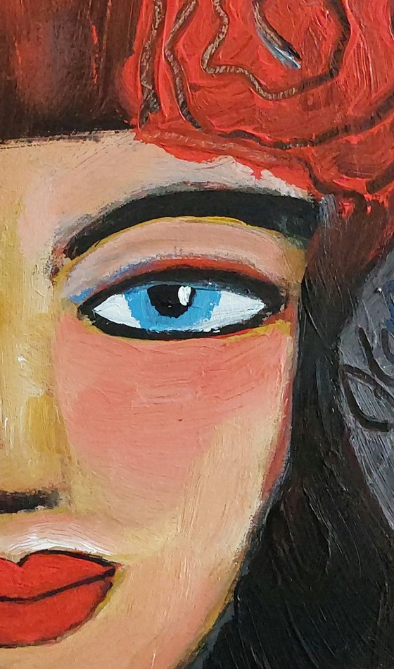 Girl with Red Hat.