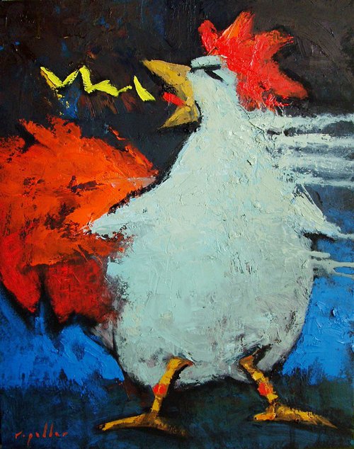 Big Fat Screamin' Rooster by Rick Paller