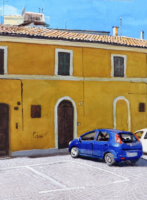 Cobbled Street, Fabriano by Ramesh Jhawar