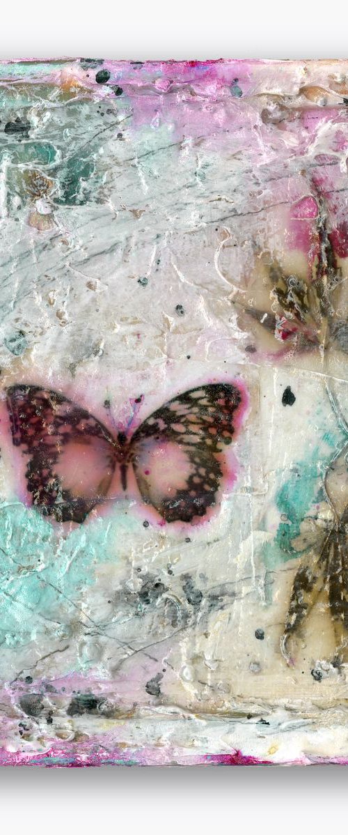 Butterfly Kisses 7 - Mixed media abstract art by Kathy Morton Stanion by Kathy Morton Stanion