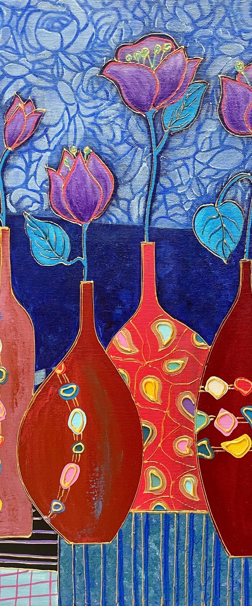 Still life with poppies by Ashot Petrosyan