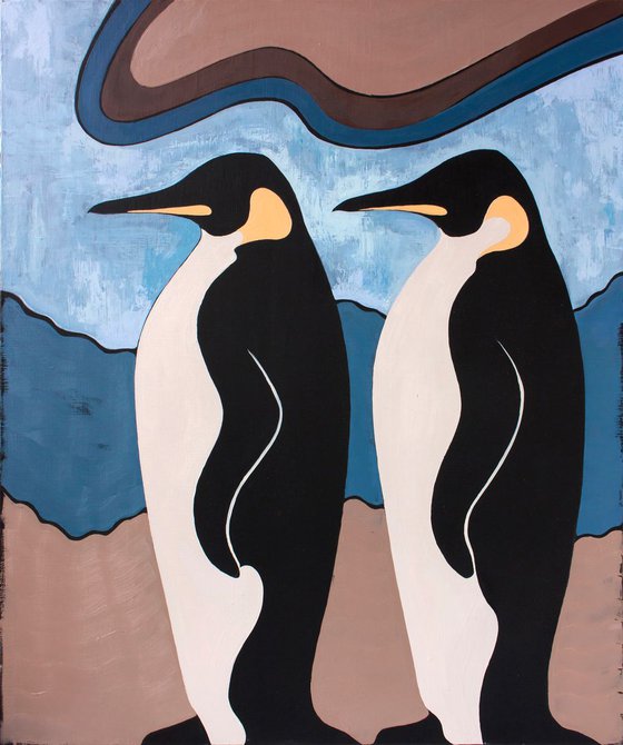 Two penguins