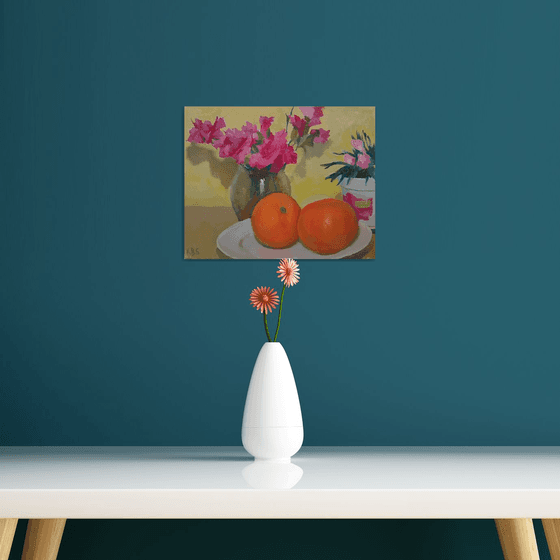 Harmony in Orange and Pink