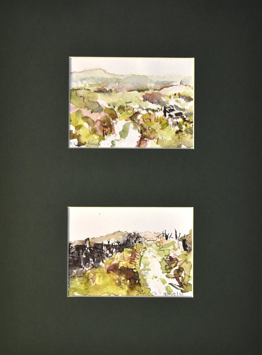 the paths we take -Landscape Watercolour Study No 15 by Ian McKay