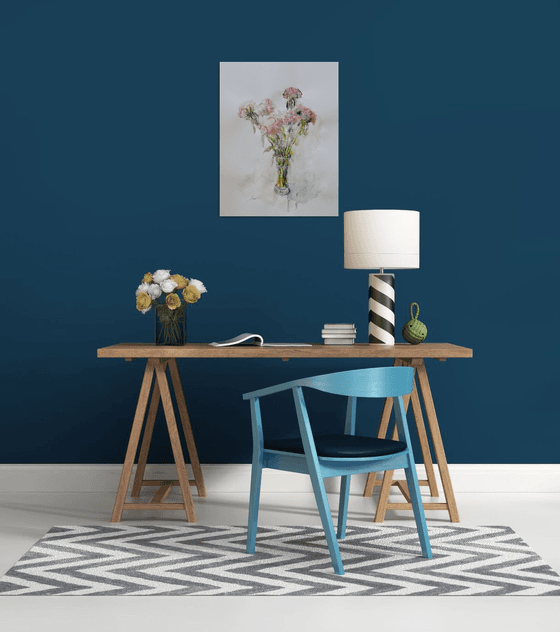 Bouquet in vase 50x65 cm 2025