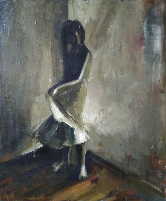 Dance with me(50x60cm, oil painting, ready to hang)