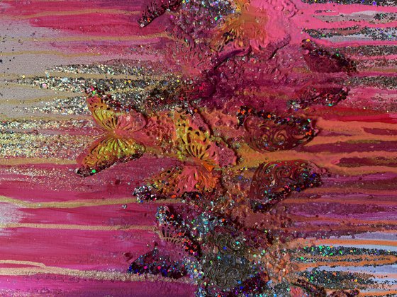 Pink wonder butterflies