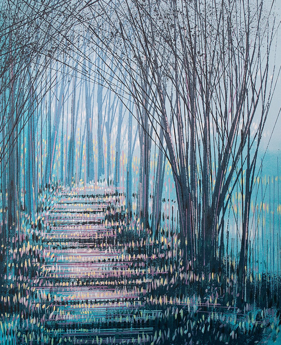  Trees At Twilight By Marc Todd, 18 X 22, Artwork For Sale On Artfinder