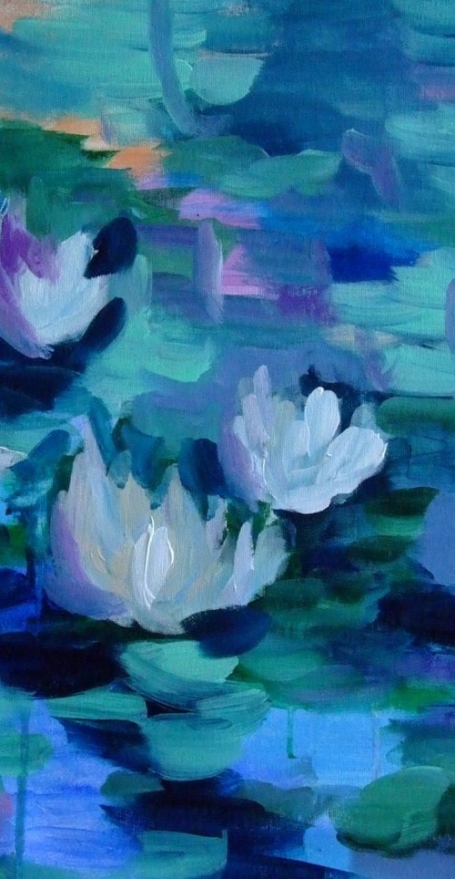 Lilies on the Pond #15 by Marina Krylova