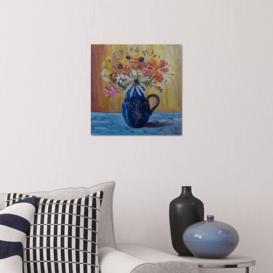 Blue vase