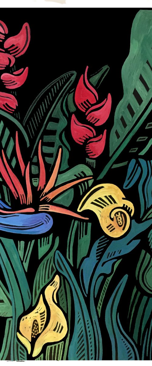 Tropical garden by Laurel Macdonald