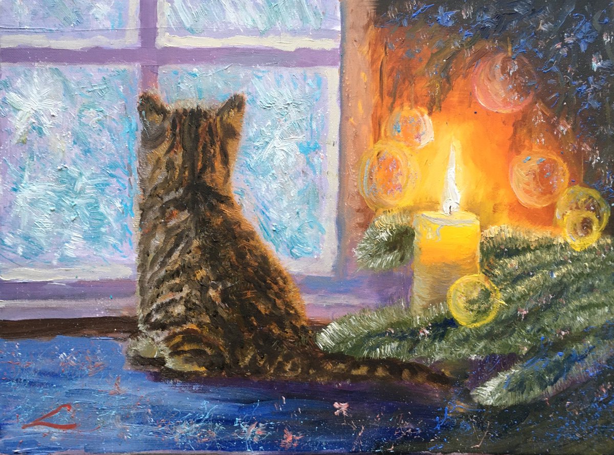 Christmas window 2 by Elena Sokolova