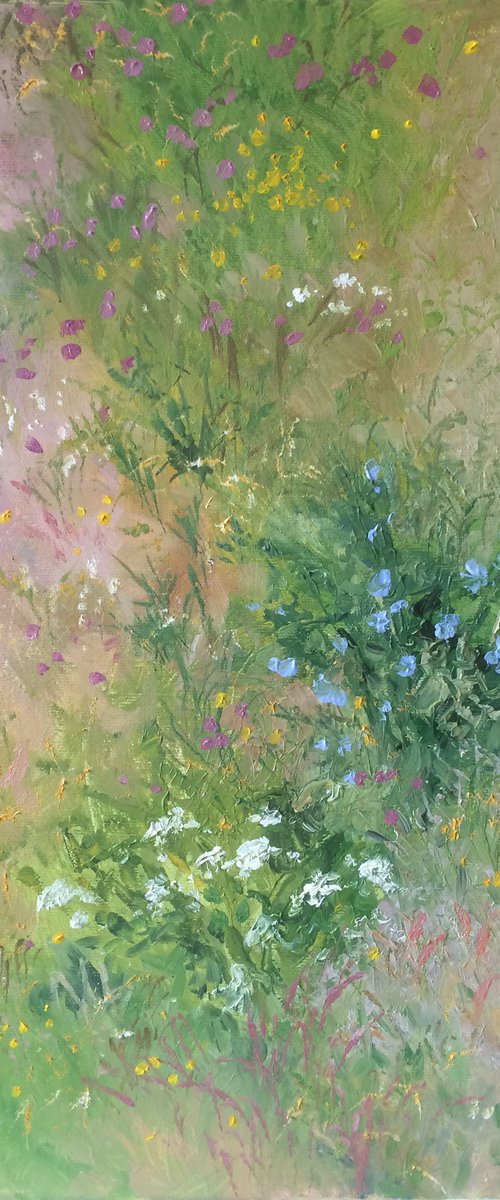 Flowering meadow - purple by Jolanta Czarnecka