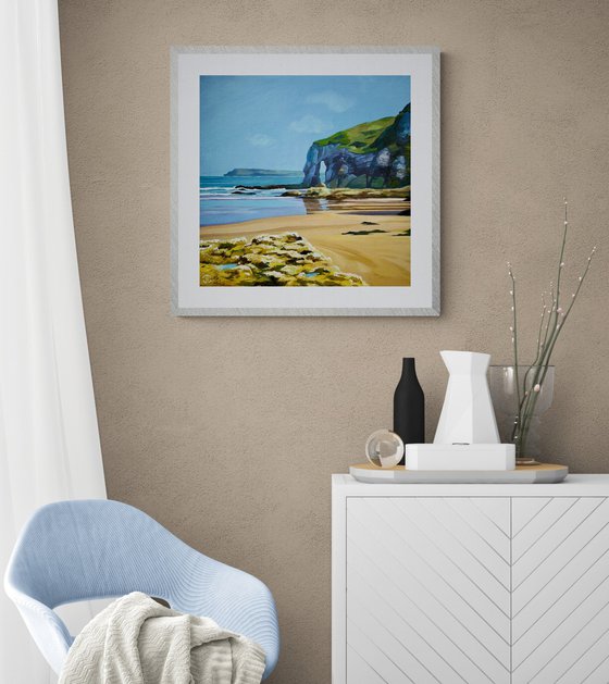 Limestone arch White Rocks Beach