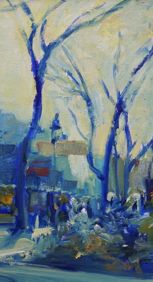Paris Bastille Winter by Manuel Leonardi