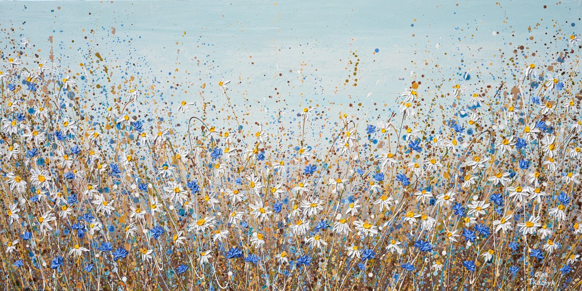 Daisies in September by Olga Tkachyk