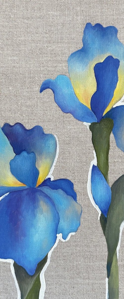 Blue Iris by Irina Anis