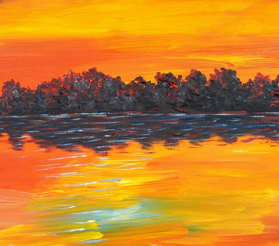 Romantic Evening Lake D 3