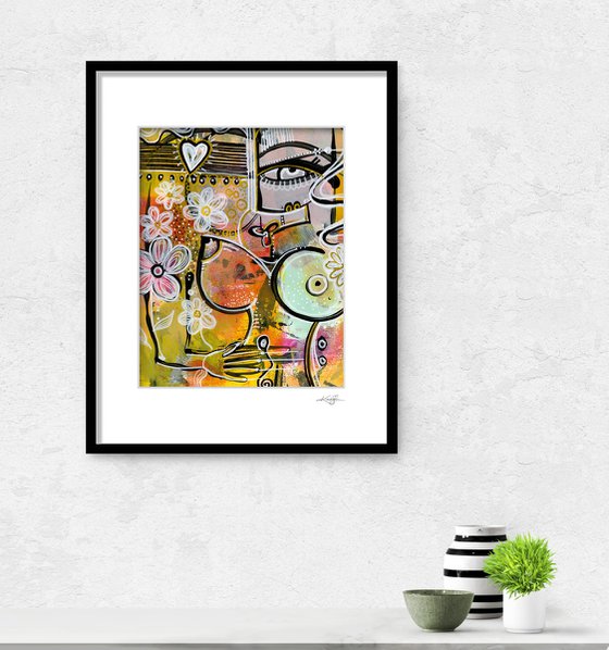 Funky Face Goddess 8 - Abstract Nude Art by Kathy Morton Stanion