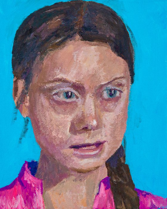 Nine Portraits Of Greta Thunberg 9x 10x8