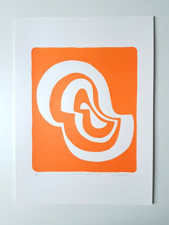 Duck Print II (Mandarin Orange)
